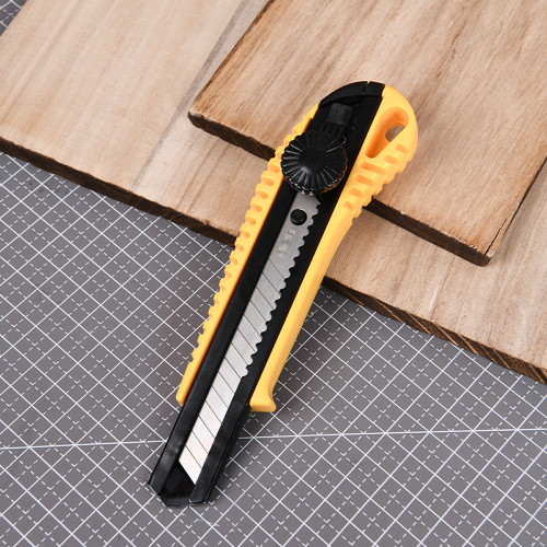 Нож строительный Deli YS EDL003A, 18 мм, универсальный фото 4