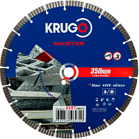 Круг алмазный по железобетону "Krugo Master", 350 x 25,4 мм, турбосегментный