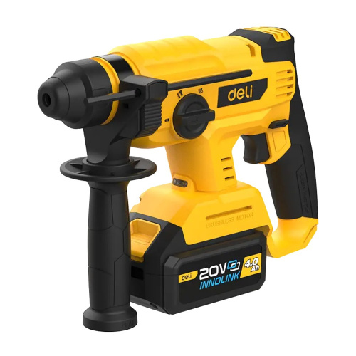 Перфоратор Deli YS EDC300 аккум., 2 Дж, 13-28 мм, 3 реж., 2 АКБ, 4 Ач, з/у 2А коробка