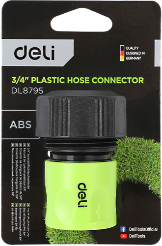 Соединитель-коннектор для шлангов Deli GS EDL8795 3/4", быстросъемный фото 3