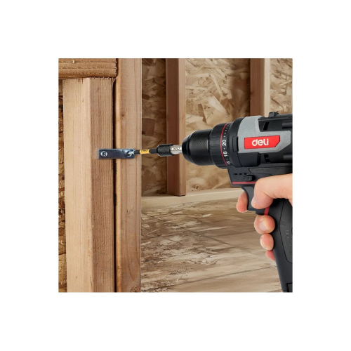 Держатель бит (насадок) Deli YS EDL107401, магнитный, набор 2 шт., 60 мм, 1/4", с фиксатором фото 3