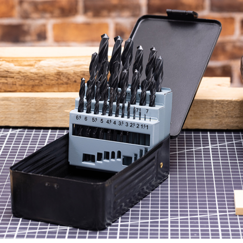 Набор сверел по металлу Deli RS EDH-MHZ025-ED1, 1-13 мм, DIN 338, 25 шт. фото 3