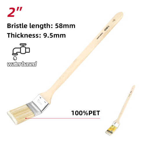 Кисть радиаторная Deli YS EDL509176, 2.5"-63 мм, искусственная щетина фото 2