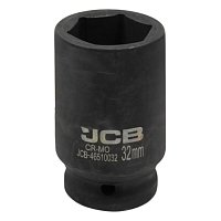 Головка ударная шестигранная глубокая JCB-46510032 3/4", 32 мм