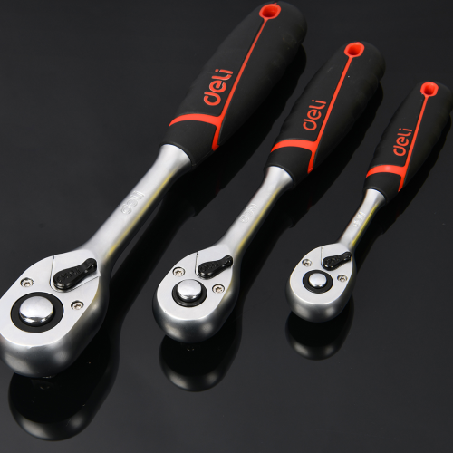 Ключ-трещотка Deli RS EDQ42802, 3/8", 200 мм, 72 зуба фото 2