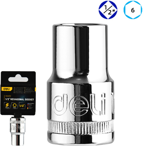 Головка торцевая шестигранная Deli YS EDQ4012 1/2", 12 мм фото 2