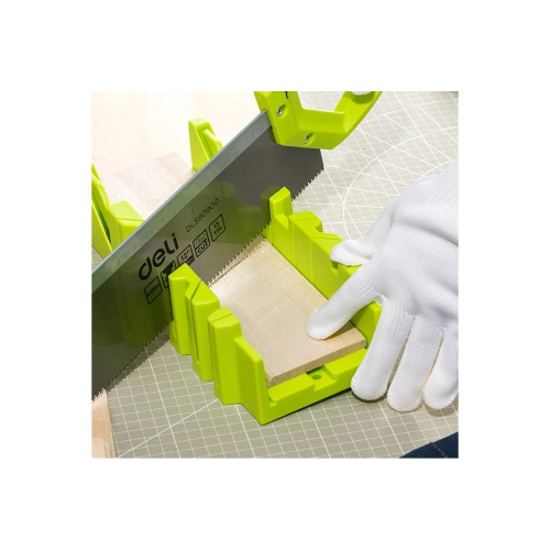 Стусло с ножовкой Deli GS EDL580900, 22.5°/45°/90°, 13 TPI, 300 мм, черный, зеленый фото 18 Стусло с ножовкой Deli GS EDL580900, 22.5°/45°/90°, 13 TPI, 300 мм, черный, зеленый фото 18