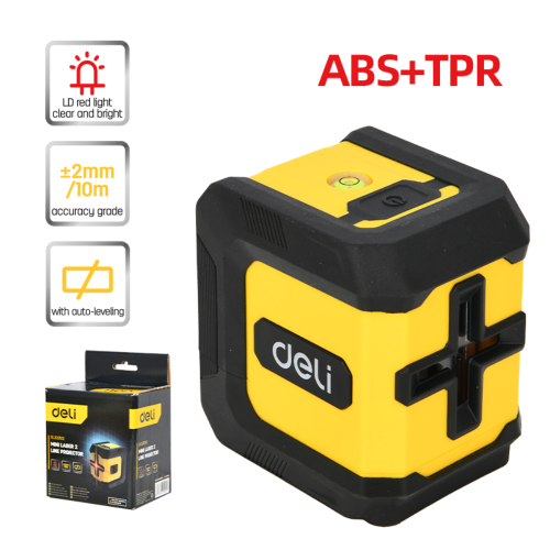 Уровень Deli YS EDL332102, лазерный, 2 линии, красный луч фото 2