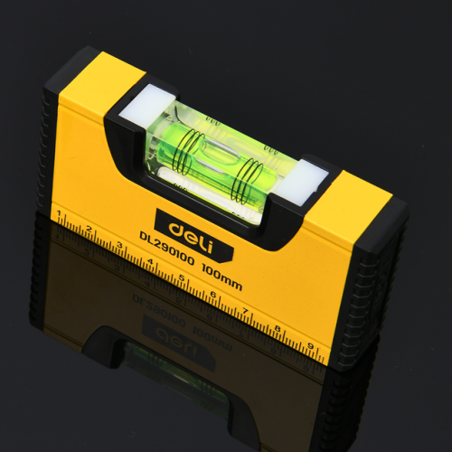 Уровень строительный Deli YS EDL290100, 100 мм, магнит фото 4