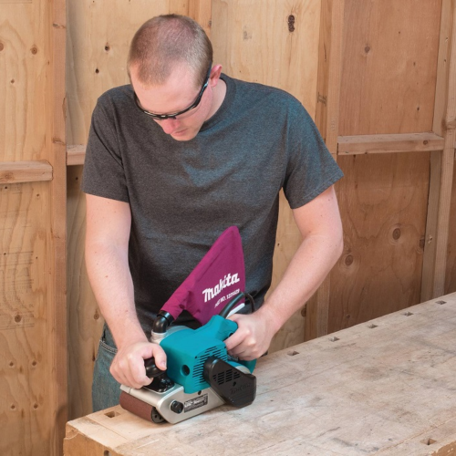 Ленточная шлифмашина MAKITA 9403, 1200 Вт, 100х610 мм фото 9