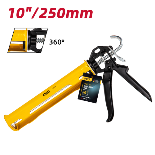 Пистолет для герметика Deli YS EDL2370A, полузакрытый, 250 мм фото 8