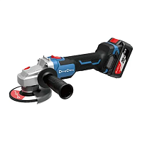 Шлифмашина угловая "DongCheng", аккумуляторная, бесщеточная 20V, 4.0Ач 630Вт