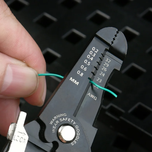 Инструмент для снятия изоляции Deli RS EDL383028, 180 мм, 0.2- 0.8 мм фото 4