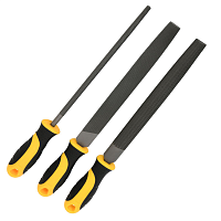 Набор напильников Deli YS EDL353083, 3 шт, 200 мм