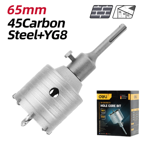 Коронка по бетону Deli YS EDH-QKK065-E1, 65 x 220 мм, SDS-PLUS фото 4