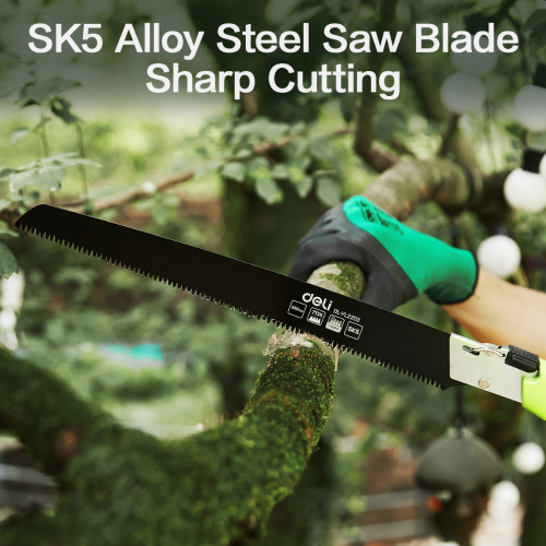 Пила садовая Deli GS EDL-YL2204, 350 мм, изогнутая, складная фото 3