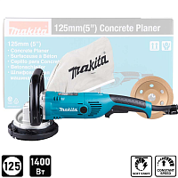 Шлифмашина по бетону MAKITA PC5000C, 1400 Вт, 125 мм