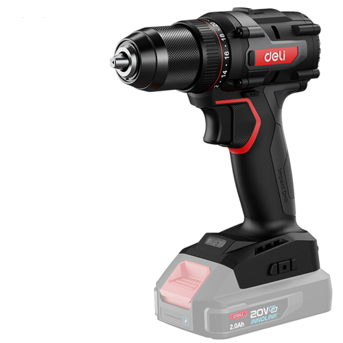 Аккумуляторная дрель-шуруповерт Deli RS EDE-DZ20-2, 20 В, 70 Нм, без АКБ и З/У, коробка фото 3