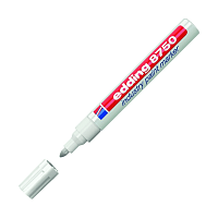 Маркер перманентный на нитрокраске Edding "8750", белый