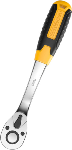 Ключ-трещотка Deli YS EDL2324 1/4", 150 мм, 72 зуба фото 3