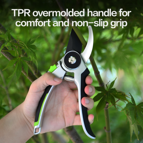 Секатор садовый Deli GS EDL-YL0007, 216 мм, серебристый/черный фото 5