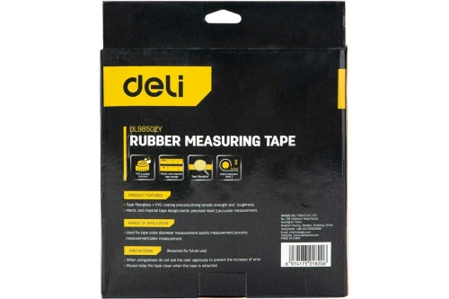 Мерная лента Deli YS EDL9850ZY 50 м/14,5 мм, лента фиберглас, пластиковый корпус фото 9