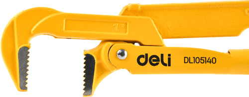 Ключ трубный Deli YS EDL105140 1", раскрытие губок 40 мм фото 2