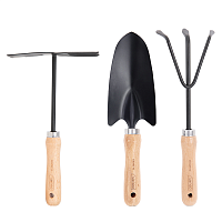 Набор садовых инструментов Deli GS DL580833 310 мм, 3 шт., деревянная рукоятка
