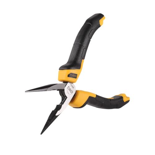 Длинногубцы Deli YS EDL2106Z, 160 мм, 2-х компонентные рукоятки фото 8