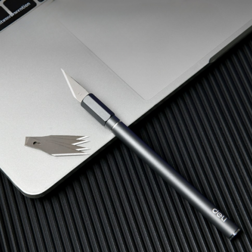 Нож-скальпель Deli YS EDL359201A, макетный, 146 x 9 мм, лезвия 10 шт. в комплекте фото 4