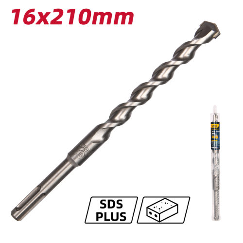 Бур по бетону Deli YS EDH-Y16210, 16 x 210 мм, SDS-PLUS фото 2