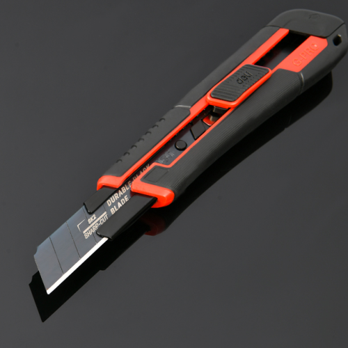 Нож строительный Deli YS EDL018G, 18 мм, универсальный фото 5