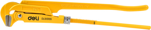 Ключ трубный Deli YS EDL105155 1.5", раскрытие губок 55 мм