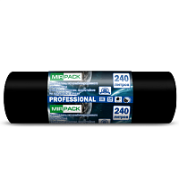 Мешки для мусора "Mirpack Professional", 35 мкм, 240 л,10 шт/рулон