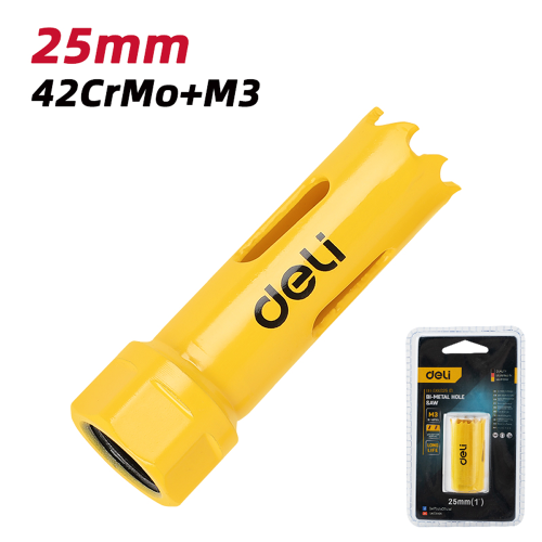 Коронка биметаллическая Deli YS EDH-SKK025-E1, 25 х 38 мм, М14 фото 2