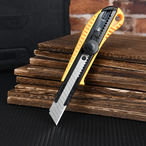 Нож строительный Deli YS EDL003A, 18 мм, универсальный фото 2