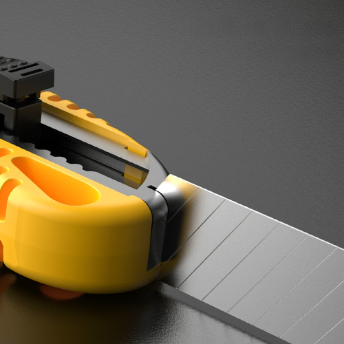 Нож строительный Deli YS EDL003B, 18 мм, универсальный, 24 шт./упак. фото 3