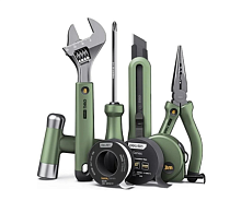 Набор ручного инструмента Deli HS EHT0008L 8 предметов, Soft Touch, зеленый