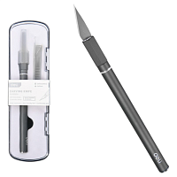 Нож-скальпель Deli YS EDL359201A, макетный, 146 x 9 мм, лезвия 10 шт. в комплекте