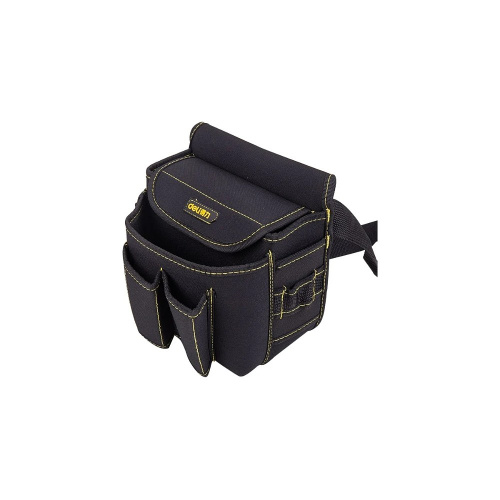 Сумка для инструментов поясная Deli YS EDL-P4, 220х140х200 мм, ткань Oxford, черный фото 7