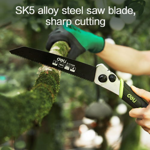 Пила садовая Deli GS EDL-YL2406, 254 мм, складная фото 2