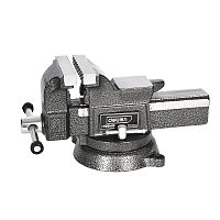 Тиски стальные Deli YS EDL2904Z, поворотные, с наковальней, 4"-100 мм