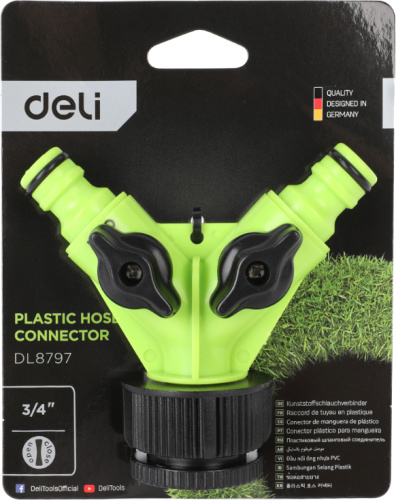 Распределитель поливочный двухканальный Deli GS EDL8797 3/4" фото 3