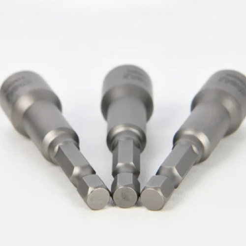 Набор насадок шестигранных магнитных Deli YS EDL4810T, 10 мм, 3 шт, HEX 1/4", серебристый фото 9