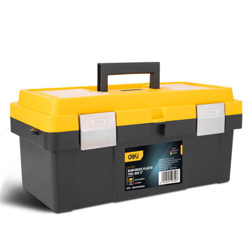Ящик для инструмента Deli EDL-TC270, 400х210х190 мм, пластмасса, металлическая застежка