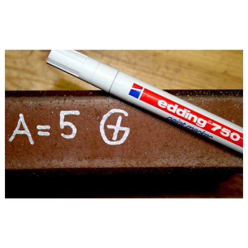 Маркер перманентный на нитрокраске Edding "750" фото 2