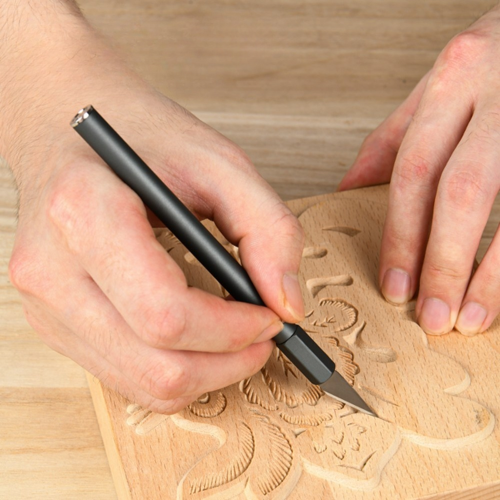 Нож-скальпель Deli YS EDL359201A, макетный, 146 x 9 мм, лезвия 10 шт. в комплекте фото 3