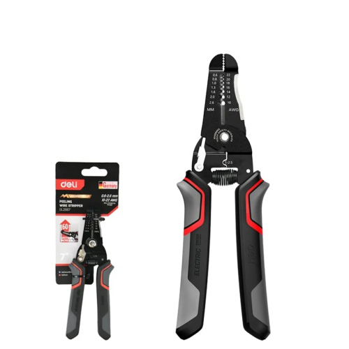 Инструмент для снятия изоляции Deli RS EDL2667, 180 мм, 0.6 - 2.6 мм фото 2