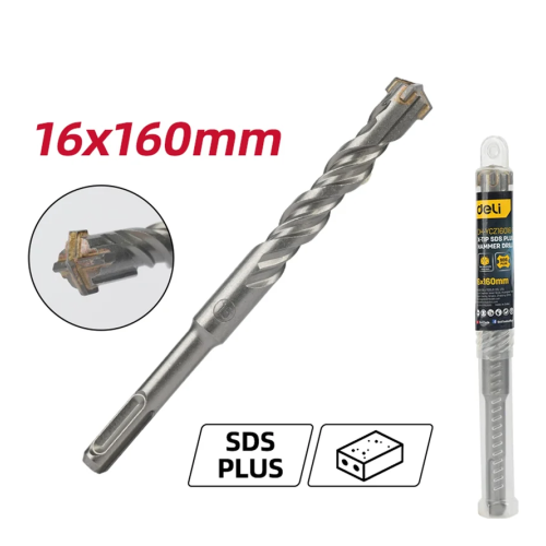 Бур по бетону Deli YS EDH-YCZ16016-E1, 16 x160 мм, X-Tip, SDS-PLUS фото 2
