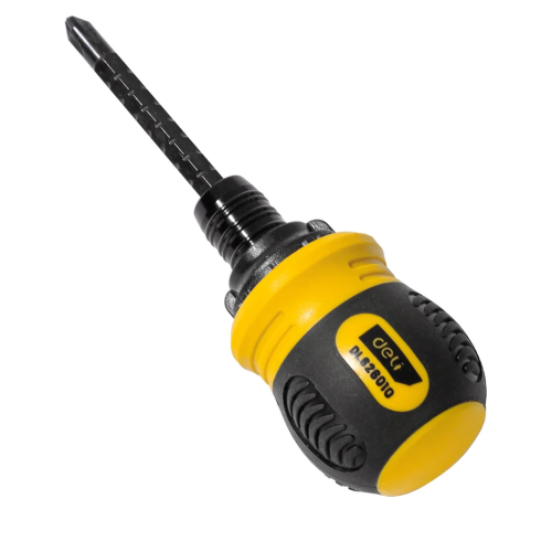 Двухсторонняя отвертка Deli YS EDL626010, с трещоткой, PH2+SL6 фото 15